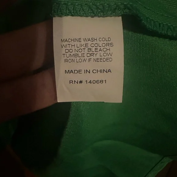 Unique Vintage Green and Pink Dress - Picture 8 of 12